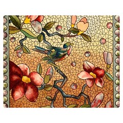 Flower Cubism Mosaic Vintage Double Sided Flano Blanket (medium) 