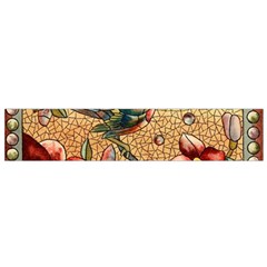 Flower Cubism Mosaic Vintage Small Flano Scarf