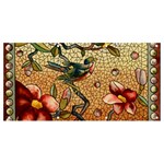 Flower Cubism Mosaic Vintage Banner and Sign 8  x 4  Front