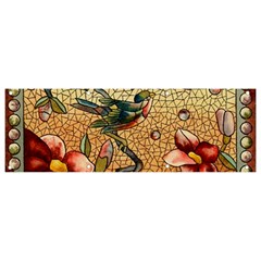 Flower Cubism Mosaic Vintage Banner And Sign 9  X 3 