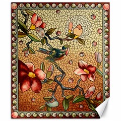 Flower Cubism Mosaic Vintage Canvas 20  X 24  by Jancukart