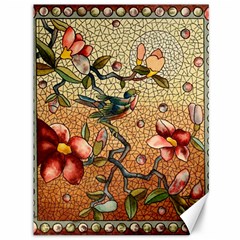 Flower Cubism Mosaic Vintage Canvas 36  X 48  by Jancukart