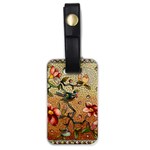 Flower Cubism Mosaic Vintage Luggage Tag (one side) Front