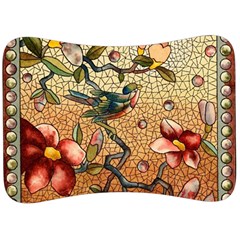 Flower Cubism Mosaic Vintage Velour Seat Head Rest Cushion