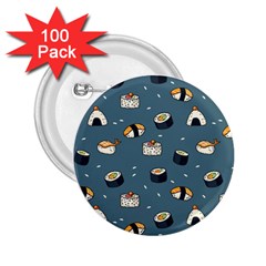 Sushi Pattern 2 25  Buttons (100 Pack) 