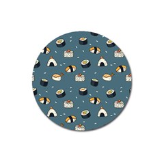 Sushi Pattern Magnet 3  (round)