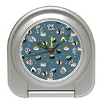 Sushi Pattern Travel Alarm Clock Front