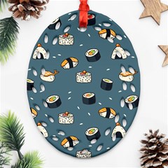 Sushi Pattern Ornament (oval Filigree)