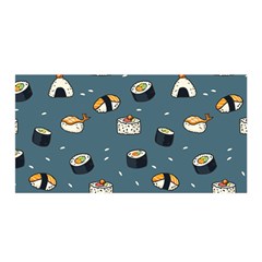 Sushi Pattern Satin Wrap 35  X 70 