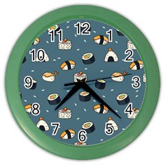 Sushi Pattern Color Wall Clock