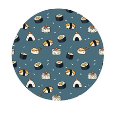 Sushi Pattern Mini Round Pill Box (pack Of 3) by Jancukart