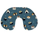 Sushi Pattern Travel Neck Pillow Back