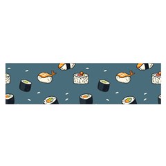 Sushi Pattern Oblong Satin Scarf (16  X 60 )