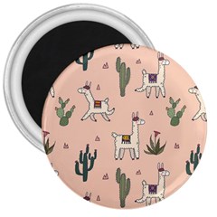 Llamas Pattern 3  Magnets