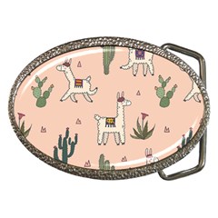 Llamas Pattern Belt Buckles by Jancukart