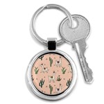 Llamas pattern Key Chain (Round) Front