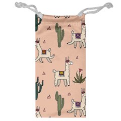 Llamas Pattern Jewelry Bag