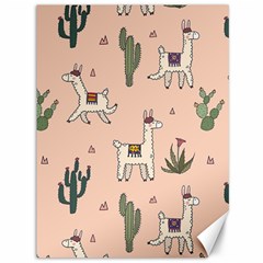 Llamas Pattern Canvas 36  X 48 