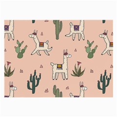 Llamas Pattern Large Glasses Cloth (2 Sides)