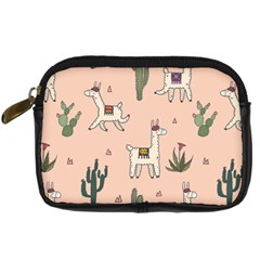 Llamas Pattern Digital Camera Leather Case