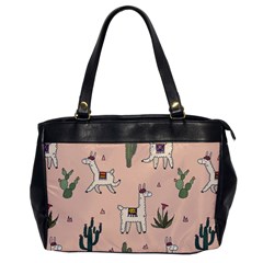 Llamas Pattern Oversize Office Handbag