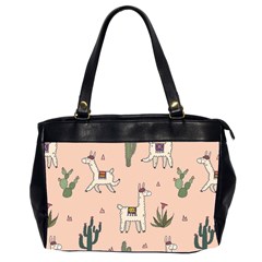 Llamas Pattern Oversize Office Handbag (2 Sides)