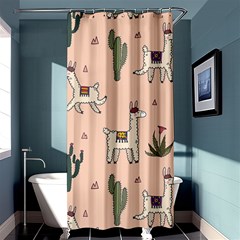 Llamas Pattern Shower Curtain 36  X 72  (stall) 