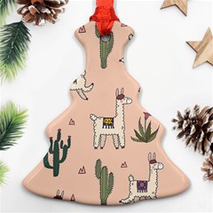 Llamas Pattern Ornament (christmas Tree) 