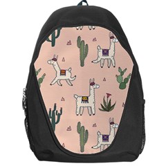 Llamas Pattern Backpack Bag