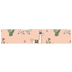 Llamas Pattern Small Flano Scarf