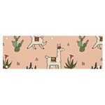 Llamas pattern Banner and Sign 6  x 2  Front