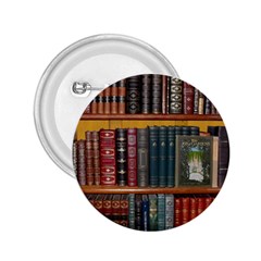 Books Library Bookshelf Bookshop 2 25  Buttons by Zezheshop