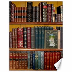 Books Library Bookshelf Bookshop Canvas 12  X 16 