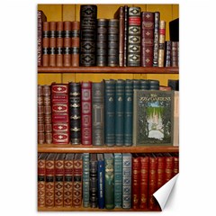 Books Library Bookshelf Bookshop Canvas 12  X 18 