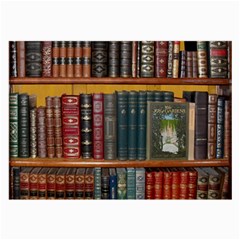 Books Library Bookshelf Bookshop Large Glasses Cloth by Zezheshop