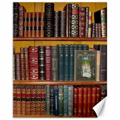 Books Library Bookshelf Bookshop Canvas 11  X 14  by Zezheshop