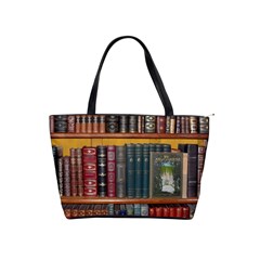 Books Library Bookshelf Bookshop Classic Shoulder Handbag