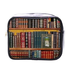 Books Library Bookshelf Bookshop Mini Toiletries Bag (one Side) by Zezheshop