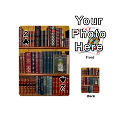 Books Library Bookshelf Bookshop Playing Cards 54 Designs (mini)