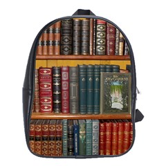 Books Library Bookshelf Bookshop School Bag (xl) by Zezheshop