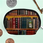 Books Library Bookshelf Bookshop Accessory Pouch (Medium) Front