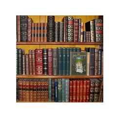 Books Library Bookshelf Bookshop Square Satin Scarf (30  X 30 )