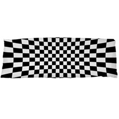 Illusion Checkerboard Black And White Pattern Body Pillow Case Dakimakura (two Sides) by Zezheshop