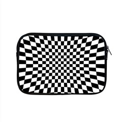 Illusion Checkerboard Black And White Pattern Apple Macbook Pro 15  Zipper Case by Zezheshop