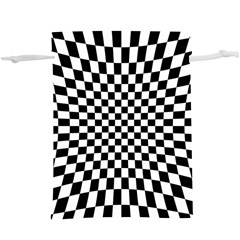 Illusion Checkerboard Black And White Pattern  Lightweight Drawstring Pouch (xl) by Zezheshop