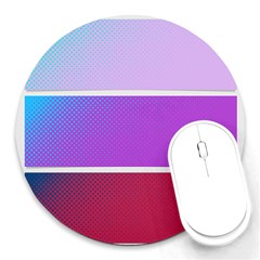 Pattern Banner Set Dot Abstract Round Mousepads