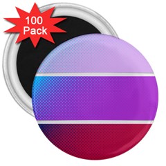 Pattern Banner Set Dot Abstract 3  Magnets (100 Pack)