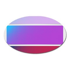 Pattern Banner Set Dot Abstract Oval Magnet