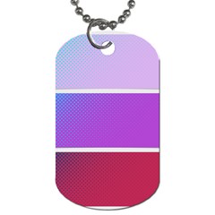 Pattern Banner Set Dot Abstract Dog Tag (two Sides)