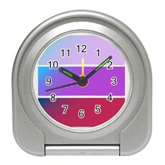 Pattern Banner Set Dot Abstract Travel Alarm Clock